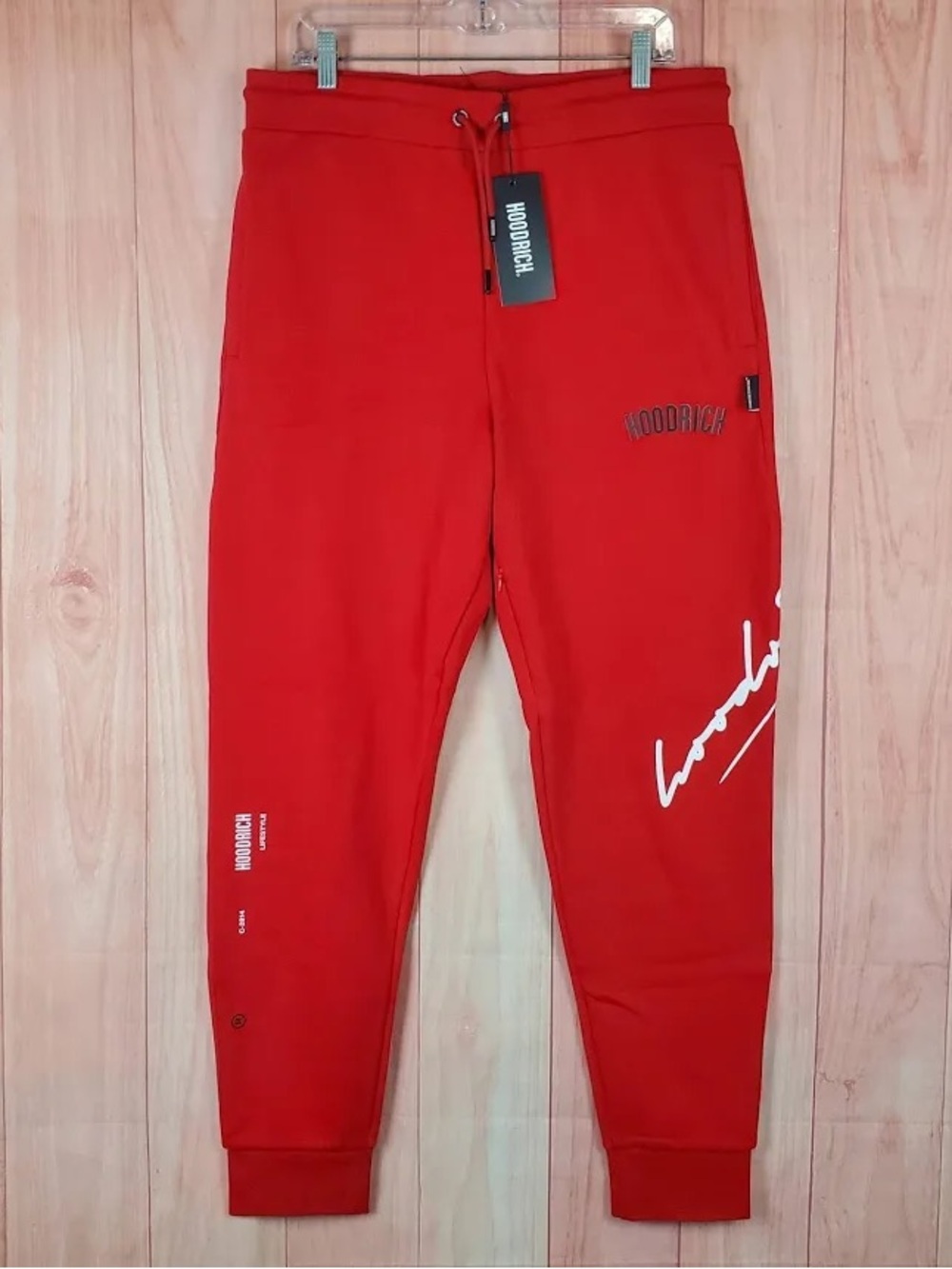 Mens' Red Jogger Sweatpants